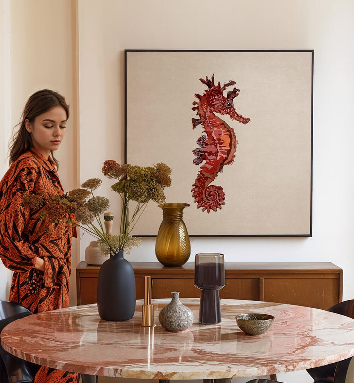 Transform your space with KIRMIZI, BEACH PAINTINGS by Emel Tunaboylu, featuring vibrant colors and exquisite design.