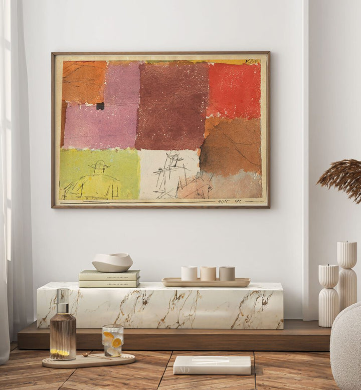PAUL KLEE'S COMPOSITION WITH FIGURES (1915), VINTAGE PAINTINGS