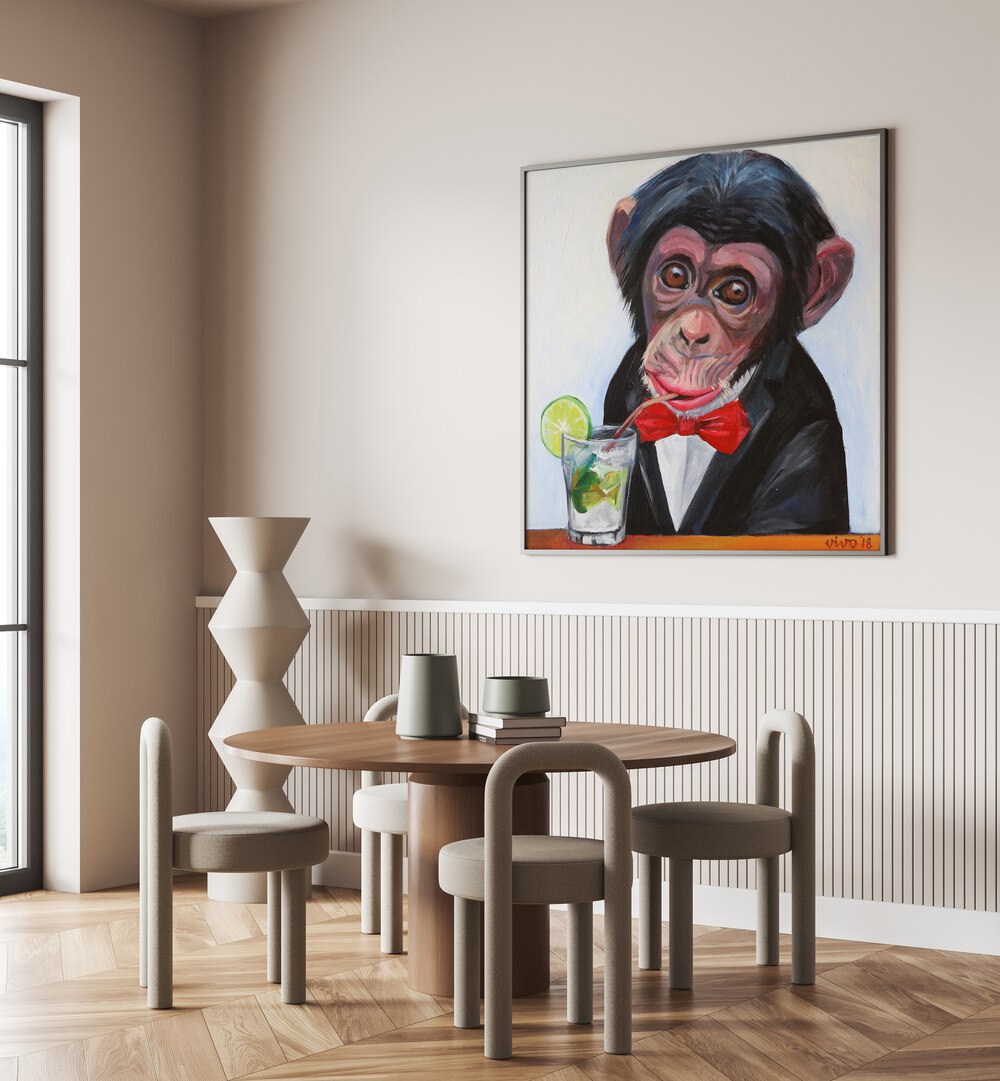 MONKEY IN A TUXEDO, COMIC POSTERS adds a playful touch to your space with vibrant, humorous artwork.