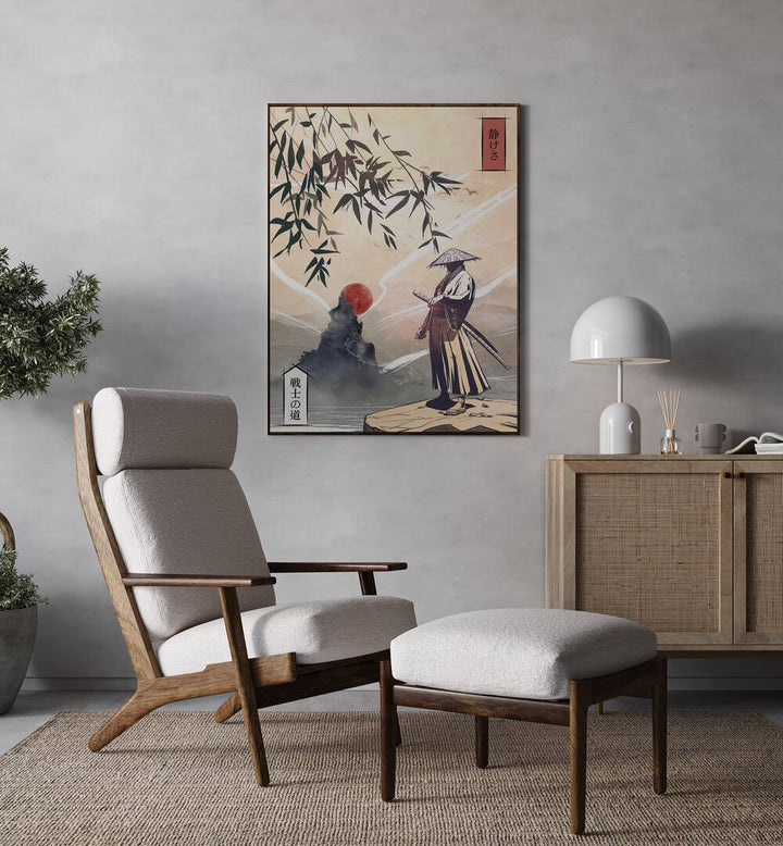 KODOKU, JAPANESE PAINTINGS adorns a stylish room, blending functionality and aesthetics seamlessly.