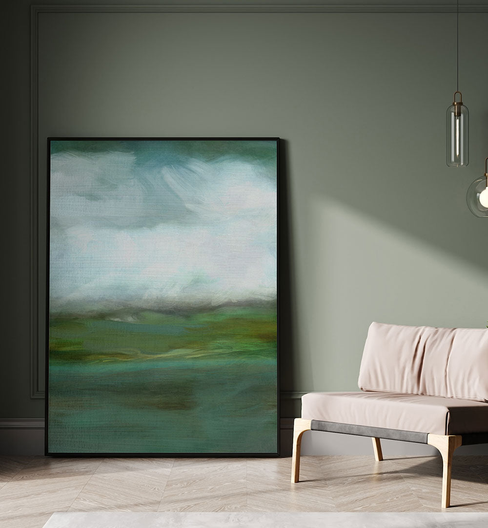 Transform your space with ROUGH SEAS OIL I, ABSTRACT PAINTINGS that capture the essence of turbulent waters beautifully.