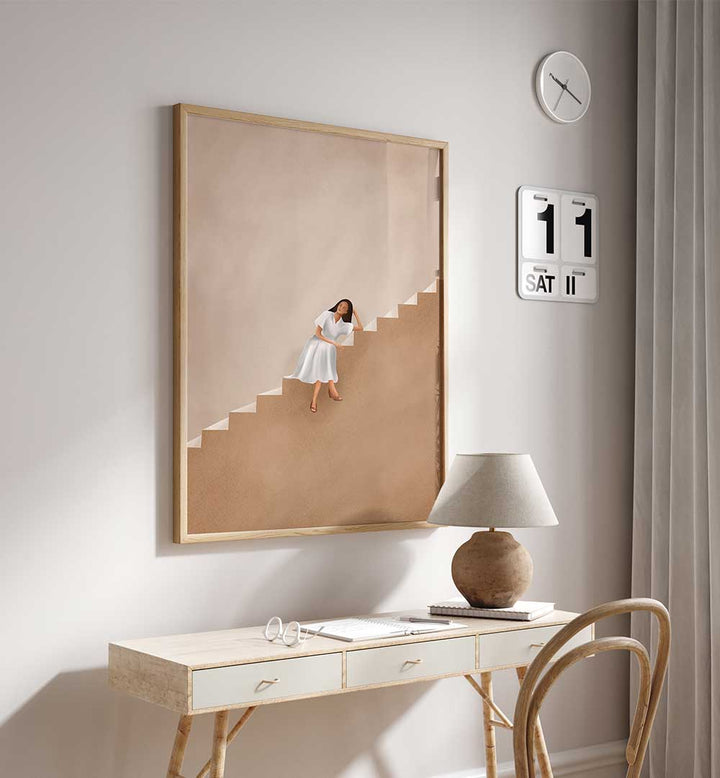 STAIRWAY TO DREAMS , BOHO ART PAINTINGS