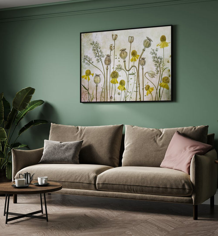 Vibrant POPPIES AND HELENIUM, FLORAL FLOWER PAINTINGS enhance home decor with stunning floral arrangements.