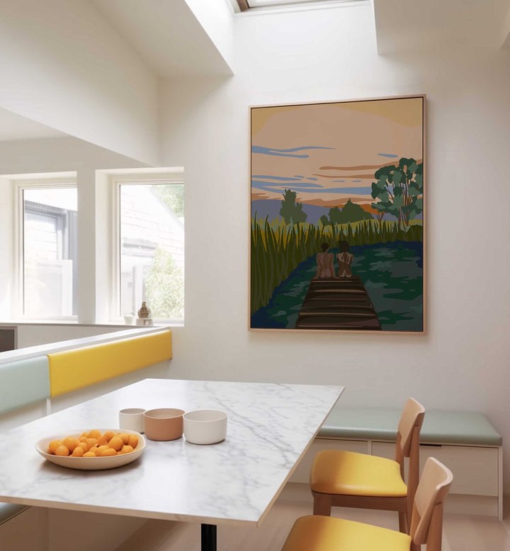 OH MIRROR IN THE SKY , LANDSCAPE PAINTINGS