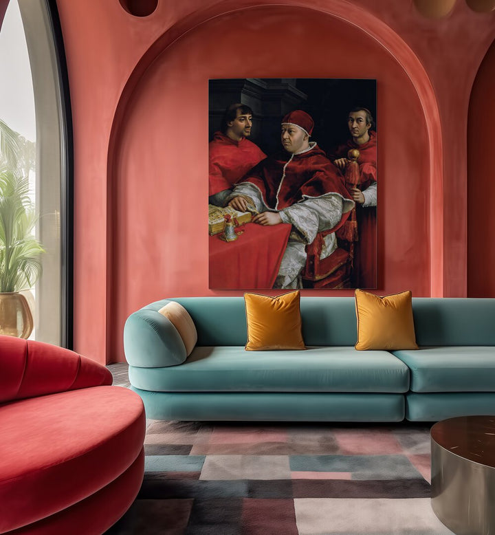 PORTRAIT OF POPE LEO X  , VINTAGE PAINTINGS