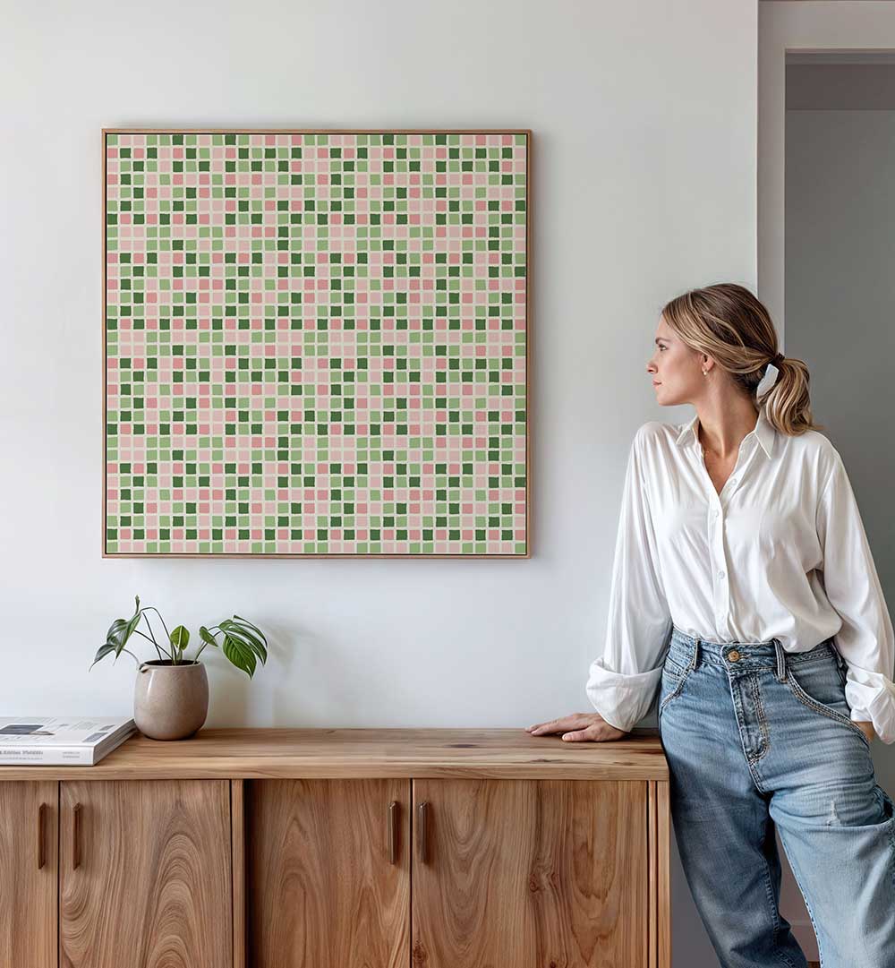 PATTERN GRID MOSAIC , PATTERN ART PRINTS