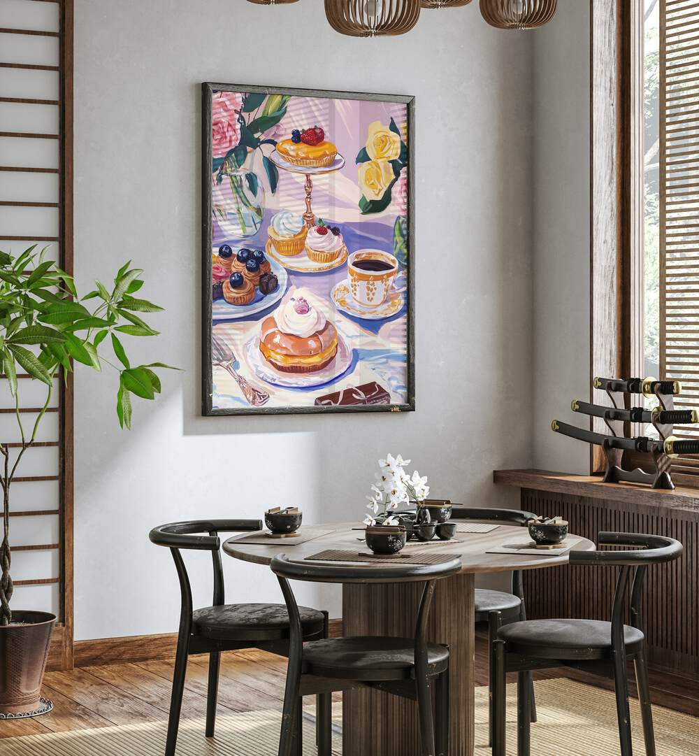 Bright and inviting DESSERT CAFE, KITCHEN POSTERS enhance your space, perfect for dessert lovers and cozy ambiance.
