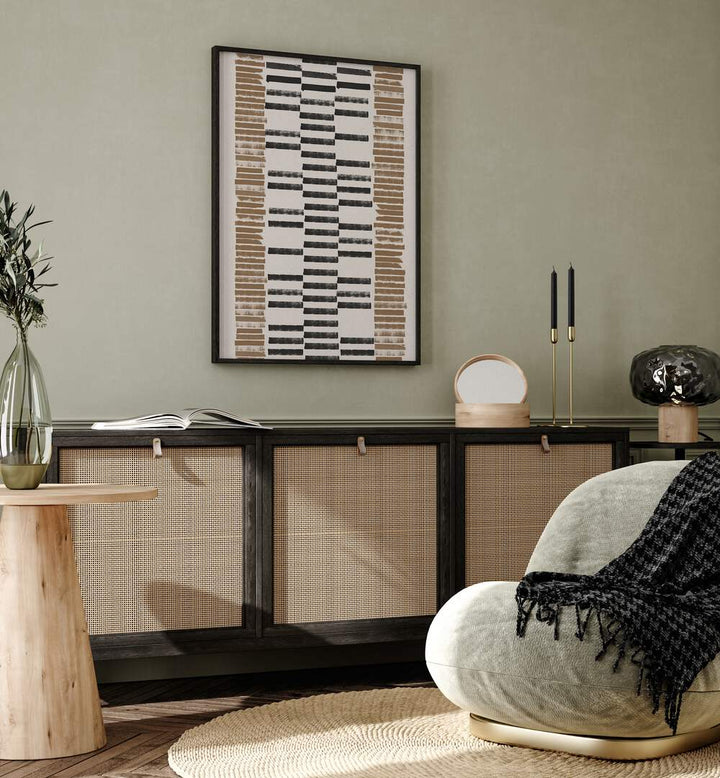 Stylish LINO CUT PATTERN NO.2, GEOMETRIC ART PRINTS, adding modern elegance to your living space decor.