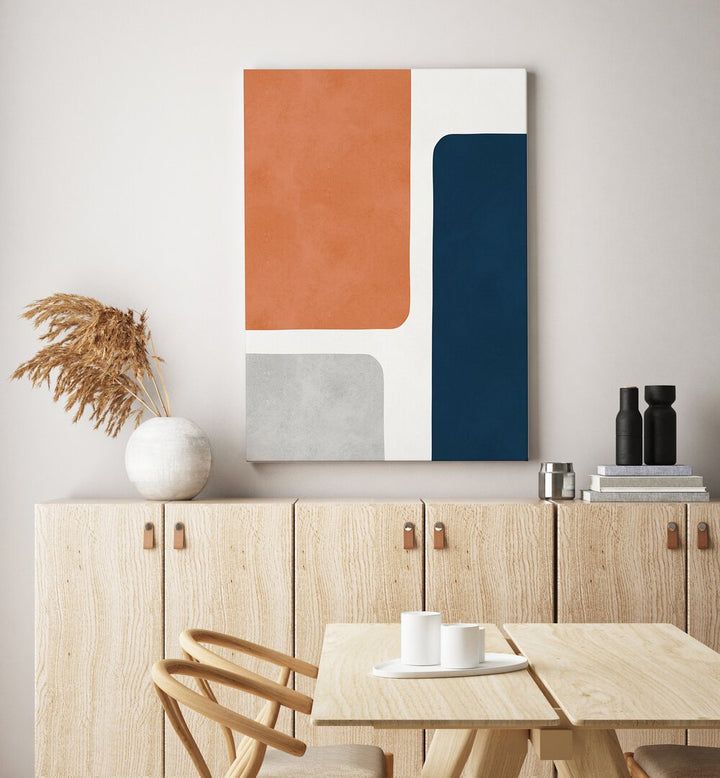Vibrant EXPRESSIONIST II, GEOMETRIC ART PRINTS enhance modern decor with dynamic shapes and colors for elegant spaces.