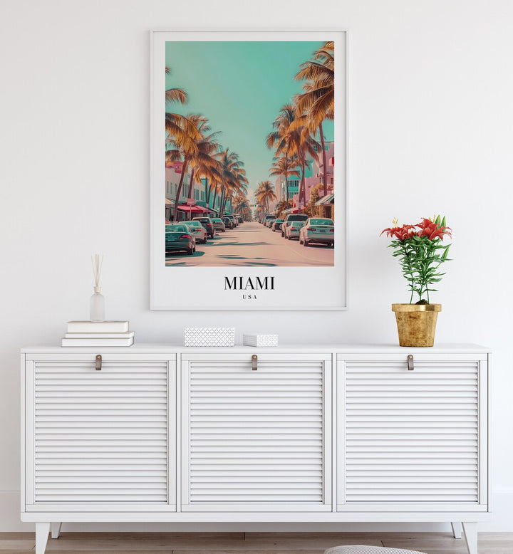 MIAMI - USA , TRAVEL POSTERS