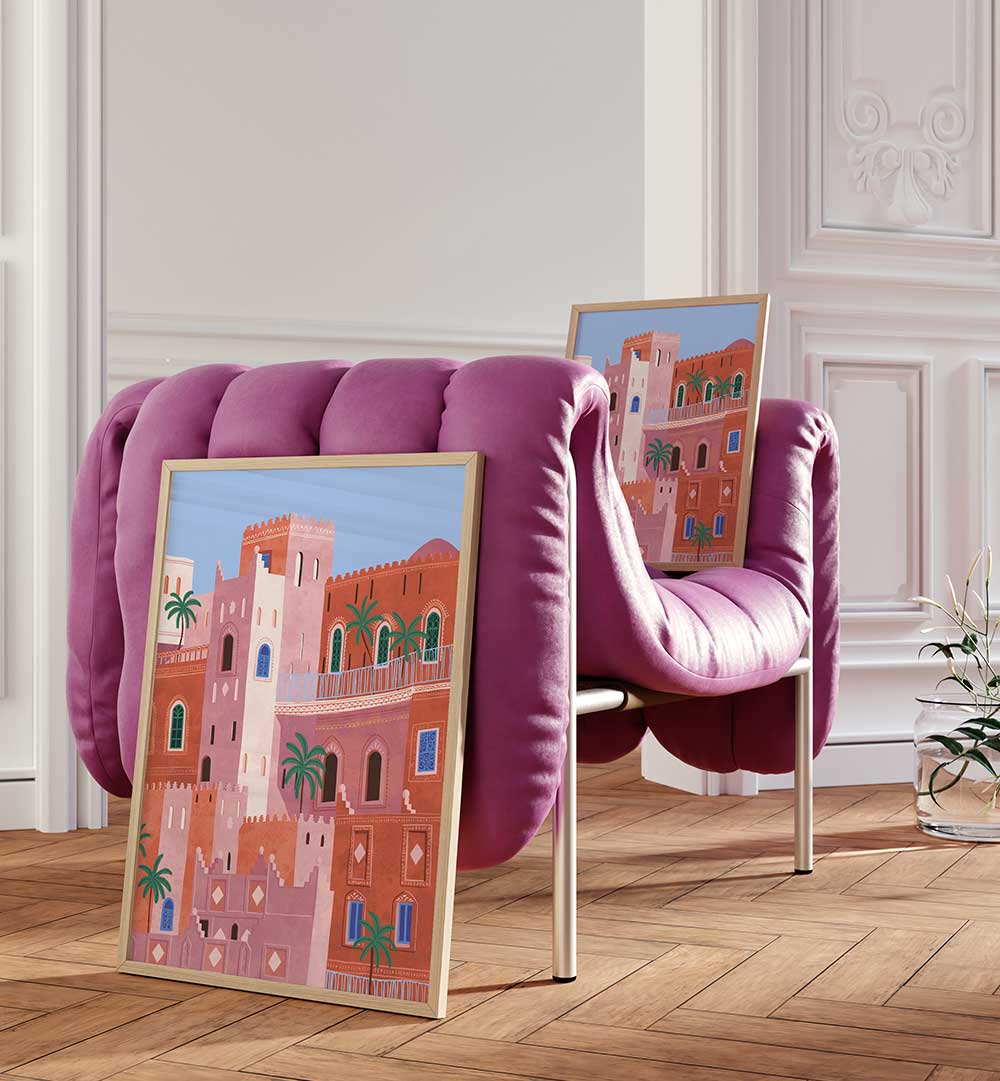 SUNSET IN MOROCCO , TRAVEL POSTERS