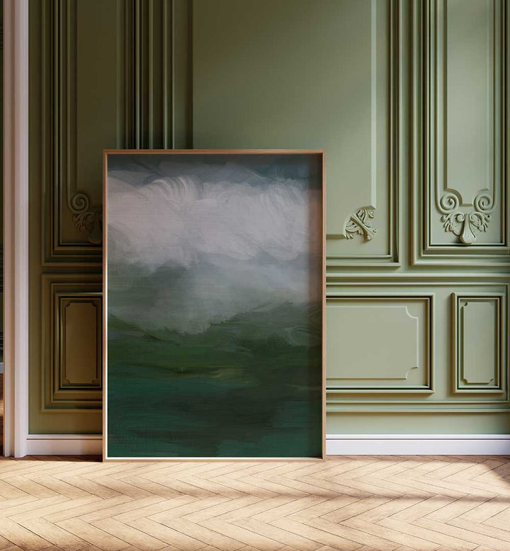 Elegant ROUGH SEAS OIL III, LANDSCAPE PAINTINGS showcasing ocean energy, perfect for home or office decor.