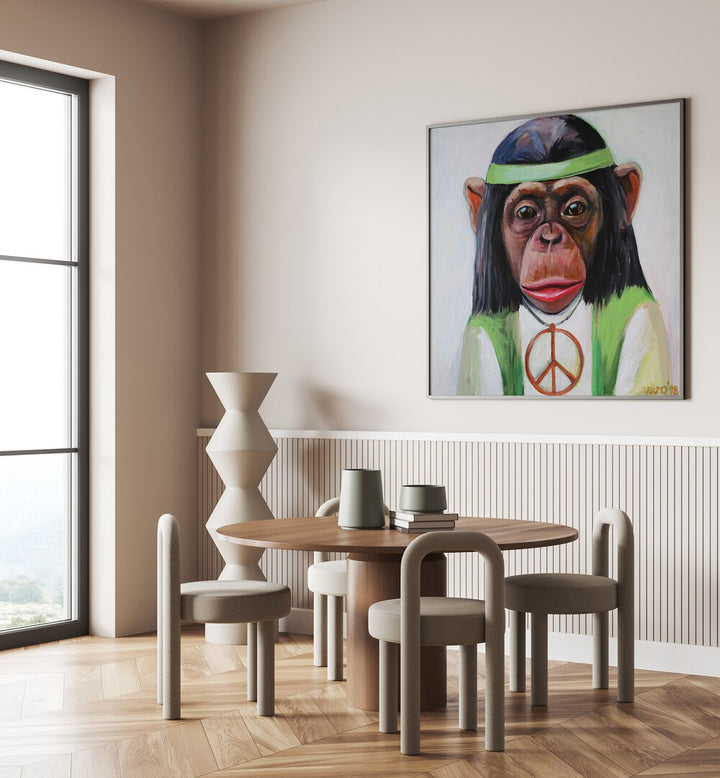 Vibrant PEACEFUL PRIMATE VIBE, COMIC POSTERS add dynamic color to your space, perfect for art lovers!