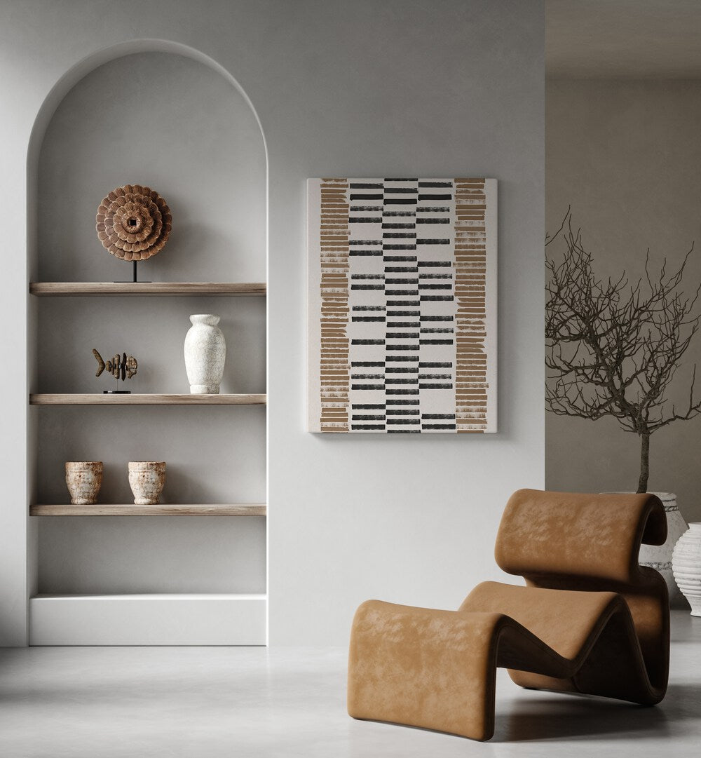 LINO CUT PATTERN NO.2, GEOMETRIC ART PRINTS adds modern elegance to any space, enhancing your decor beautifully.