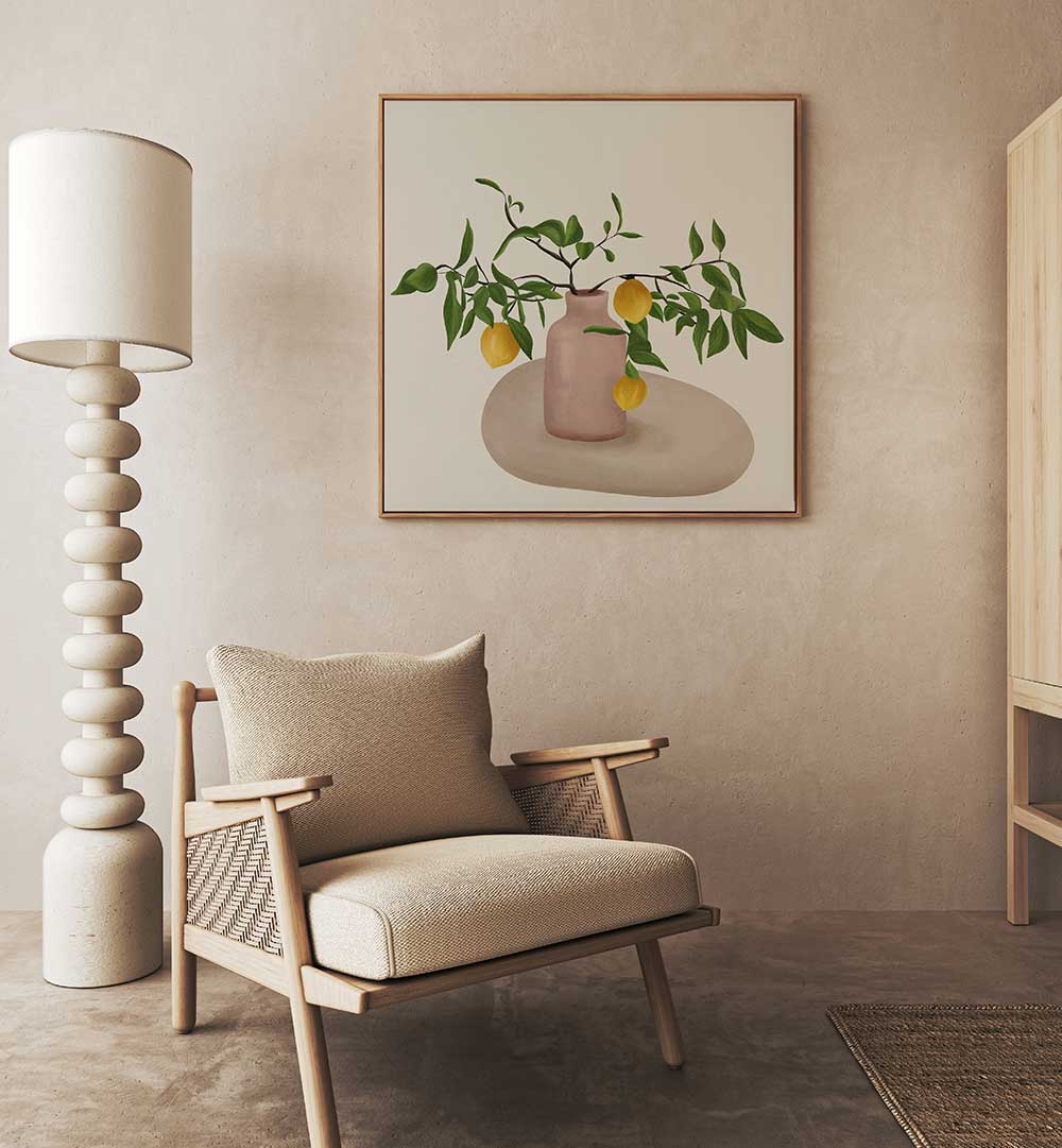 LEMON BRANCHES , BOHO ART PAINTINGS