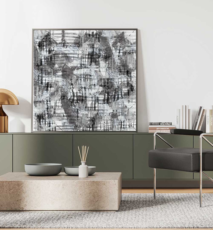 Add a touch of elegance to your home with MINIMAL ORGANIC LINES II, ABSTRACT PAINTINGS in calming earthy tones.
