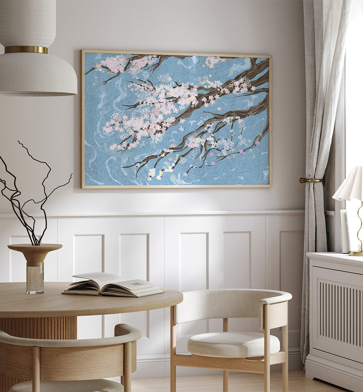 CHERRY BLOSSOMS , FLORAL FLOWER PAINTINGS