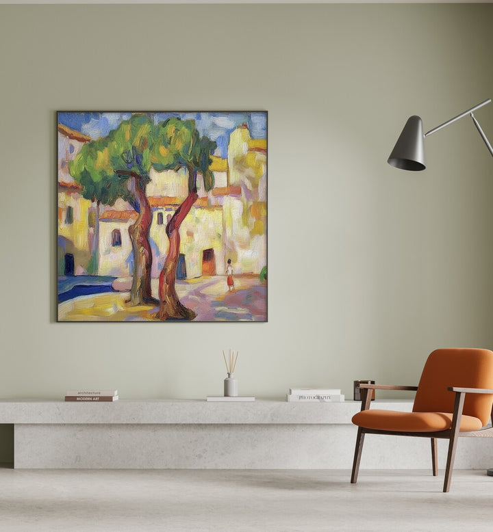 Elegant artwork featuring TWO TREES, perfect for enhancing home decor with a touch of nature's tranquility.