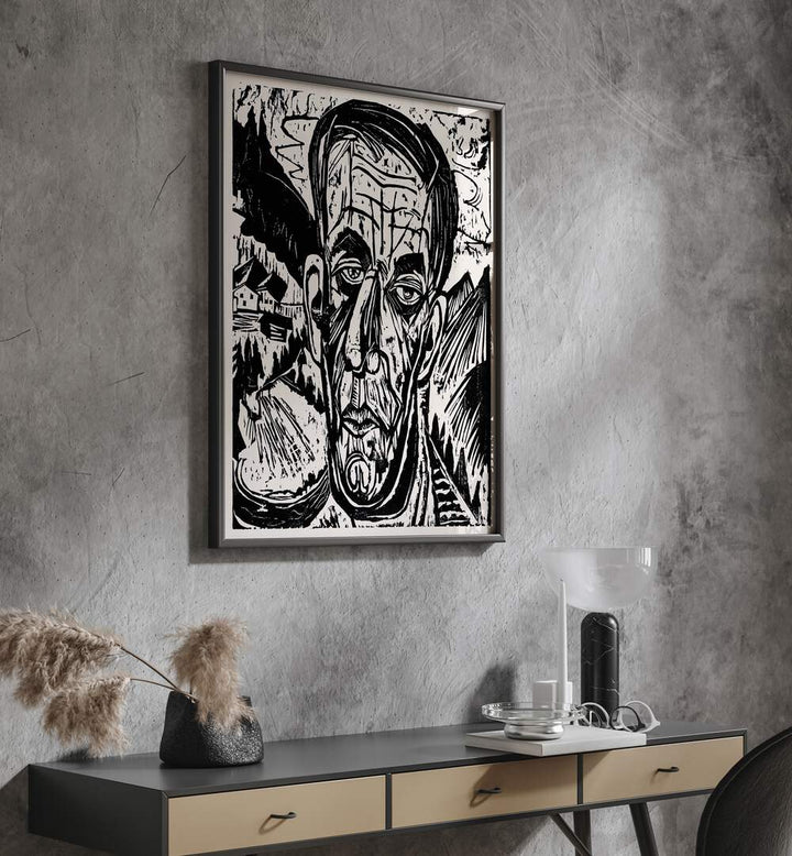 HEAD OF VAN DE VELDE (1917) , VINTAGE PAINTINGS