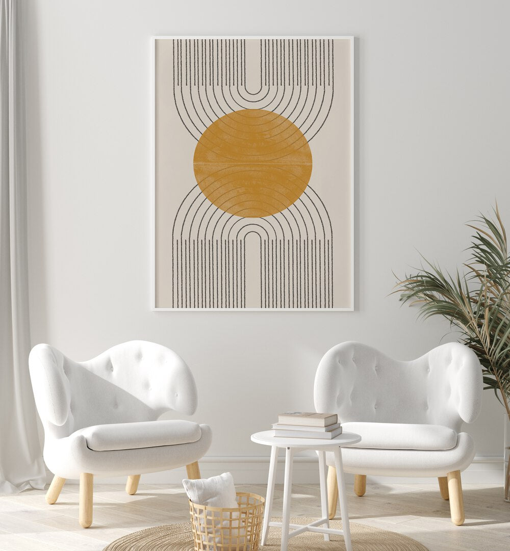 ARCH COMPOSITION NO I., BOHO ART PAINTINGS adds a touch of elegance and tranquility to any living space.