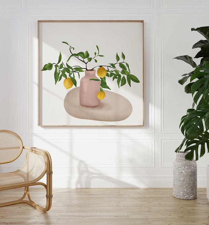 LEMON BRANCHES , BOHO ART PAINTINGS