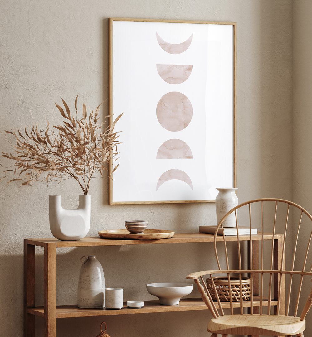 Stunning WATERCOLOR III, BOHO ART PAINTINGS feature soft circles, enhancing modern decor with vibrant watercolor designs.