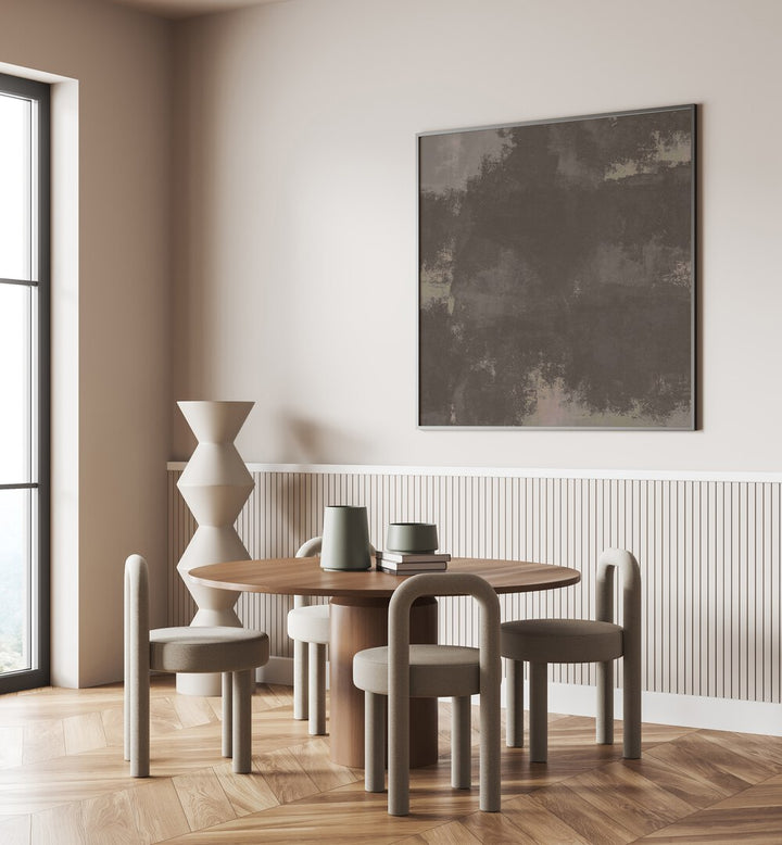 SABATO, ABSTRACT PAINTINGS complement a stylish dining area with elegance and modern design. Perfect for any occasion.