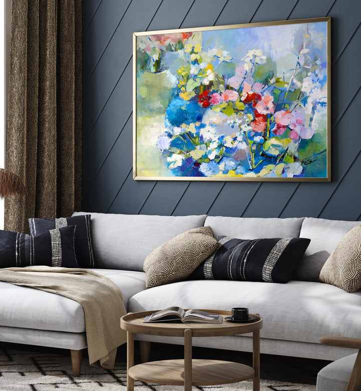 Brighten your space with WILDFLOWERS, ABSTRACT PAINTINGS that capture nature's vibrant beauty and essence.