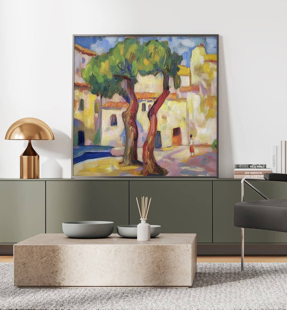 Stunning TWO TREES artwork adds elegance and tranquility to your home decor, showcasing nature's beauty.
