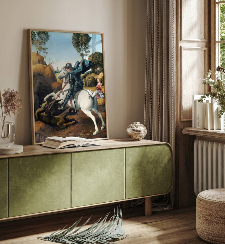 SAINT GEORGE AND THE DRAGON  , VINTAGE PAINTINGS