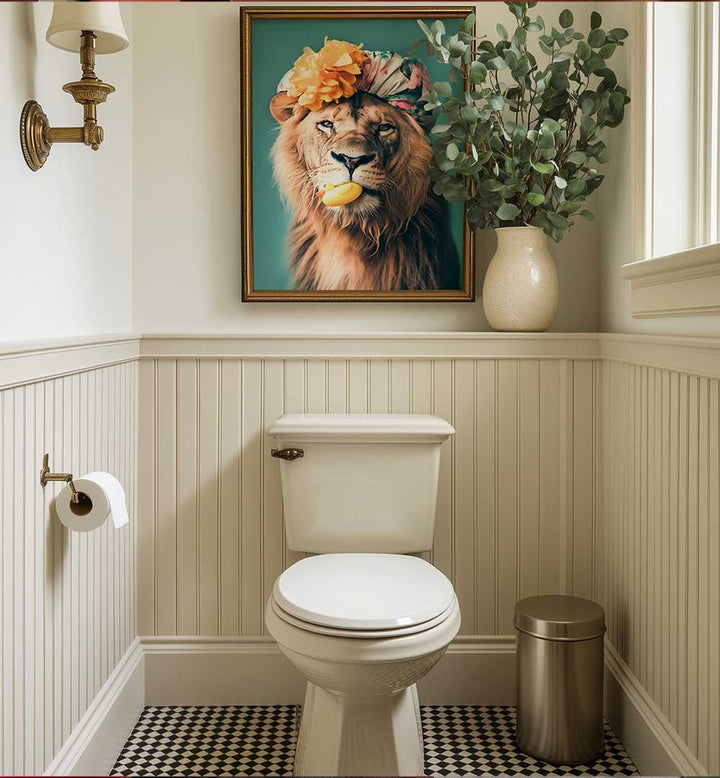 KING OF THE BATHROOM , BATHROOM ART PRINTS
