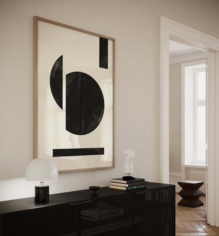 Elevate your decor with ZEN NR1, GEOMETRIC ART PRINTS, showcasing modern elegance in your living space.