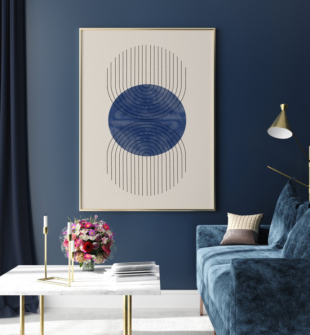 Transform your space with PERFECT POINT BLUE, BOHO ART PAINTINGS, featuring vibrant hues and intricate designs.