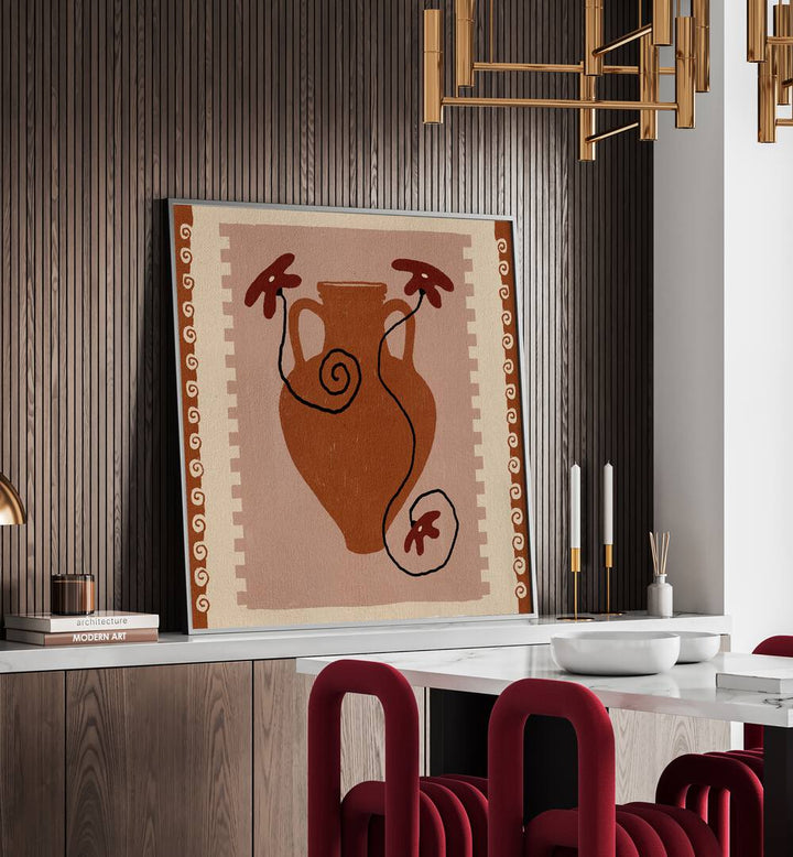 Elegant OUT OF VASE BLOOMS IX, KITCHEN POSTERS, enhancing modern kitchens with vibrant floral artistry.