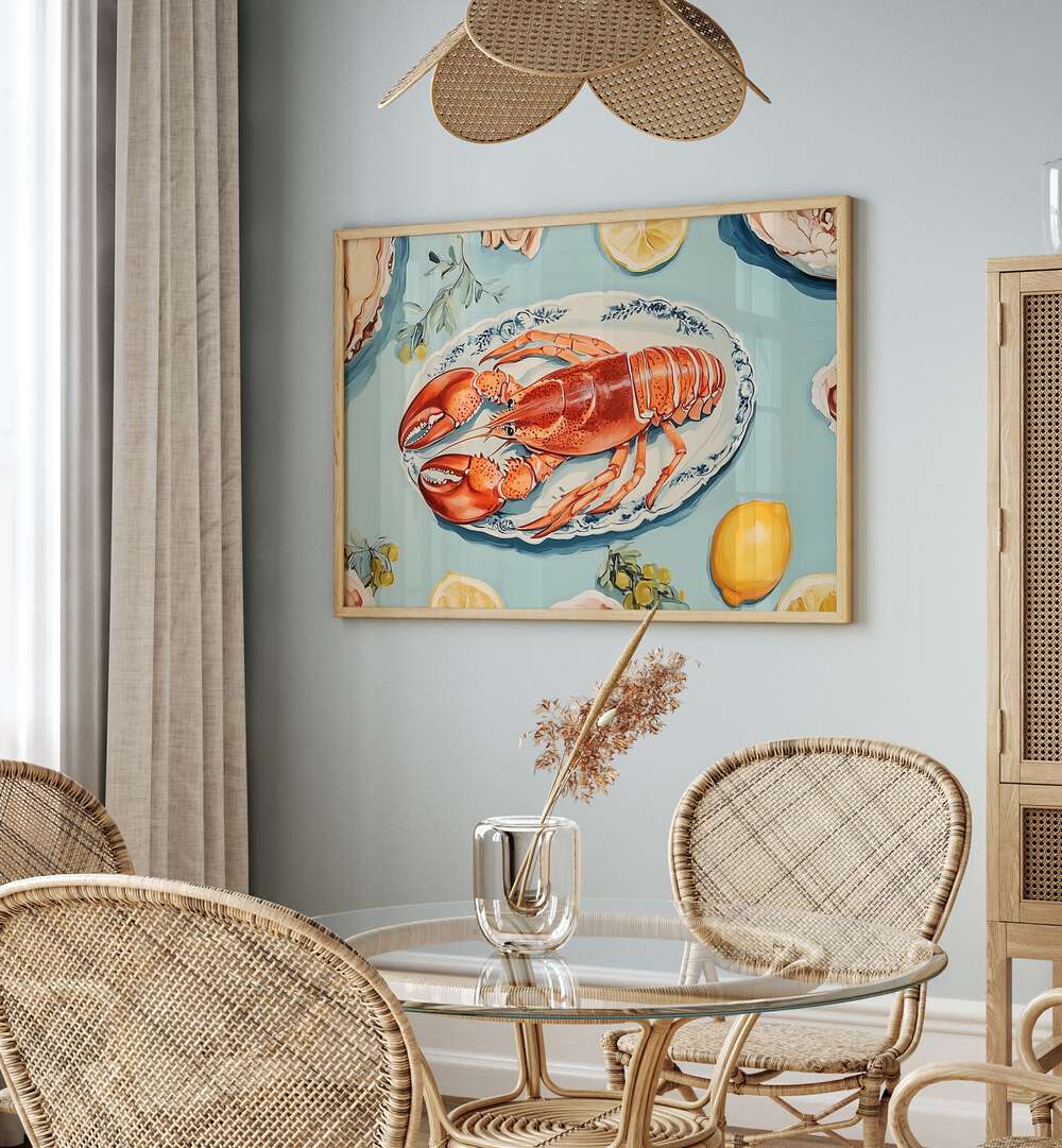 Stylish kitchen featuring GOURMET LOBSTER FEAST, KITCHEN POSTERS, perfect for elevating your culinary space.