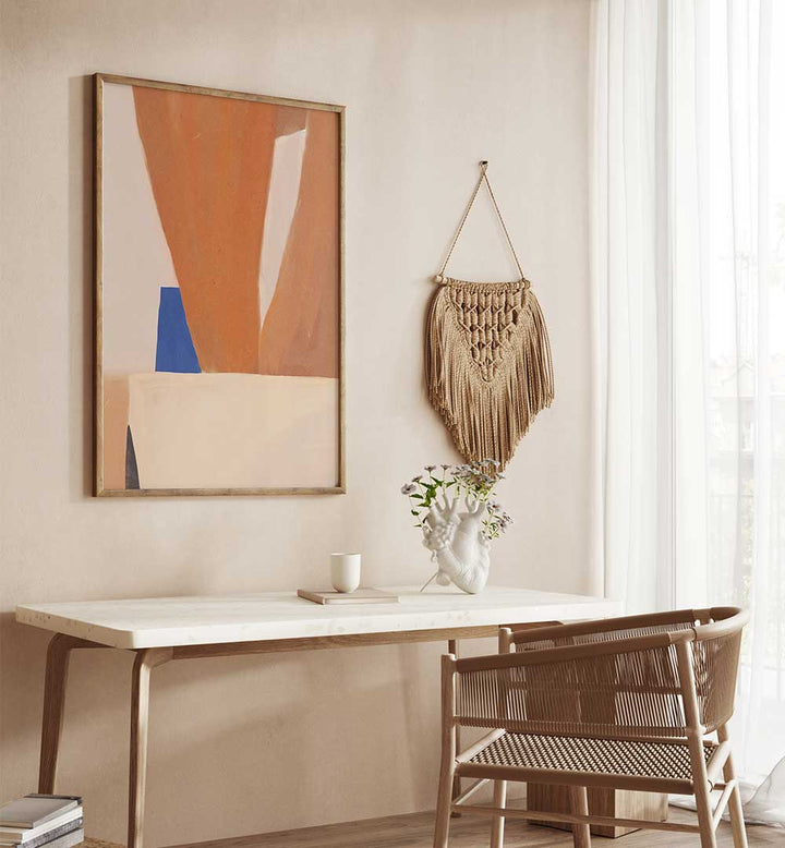 WARM EARTH SHAPES , ABSTRACT PAINTINGS