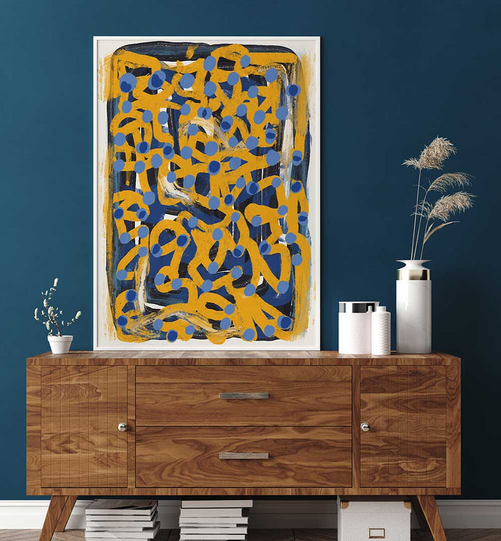 BLUE POLKA DOT , ABSTRACT PAINTINGS