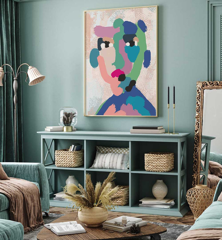 PAINTED PORTRAIT EXPRESSION , POP ART PAINTINGS