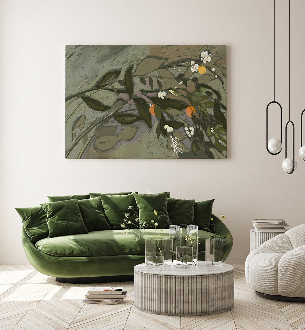 WHISPERS OF LEAVES , FLORAL FLOWER PAINTINGS