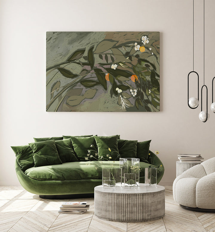 WHISPERS OF LEAVES , FLORAL FLOWER PAINTINGS