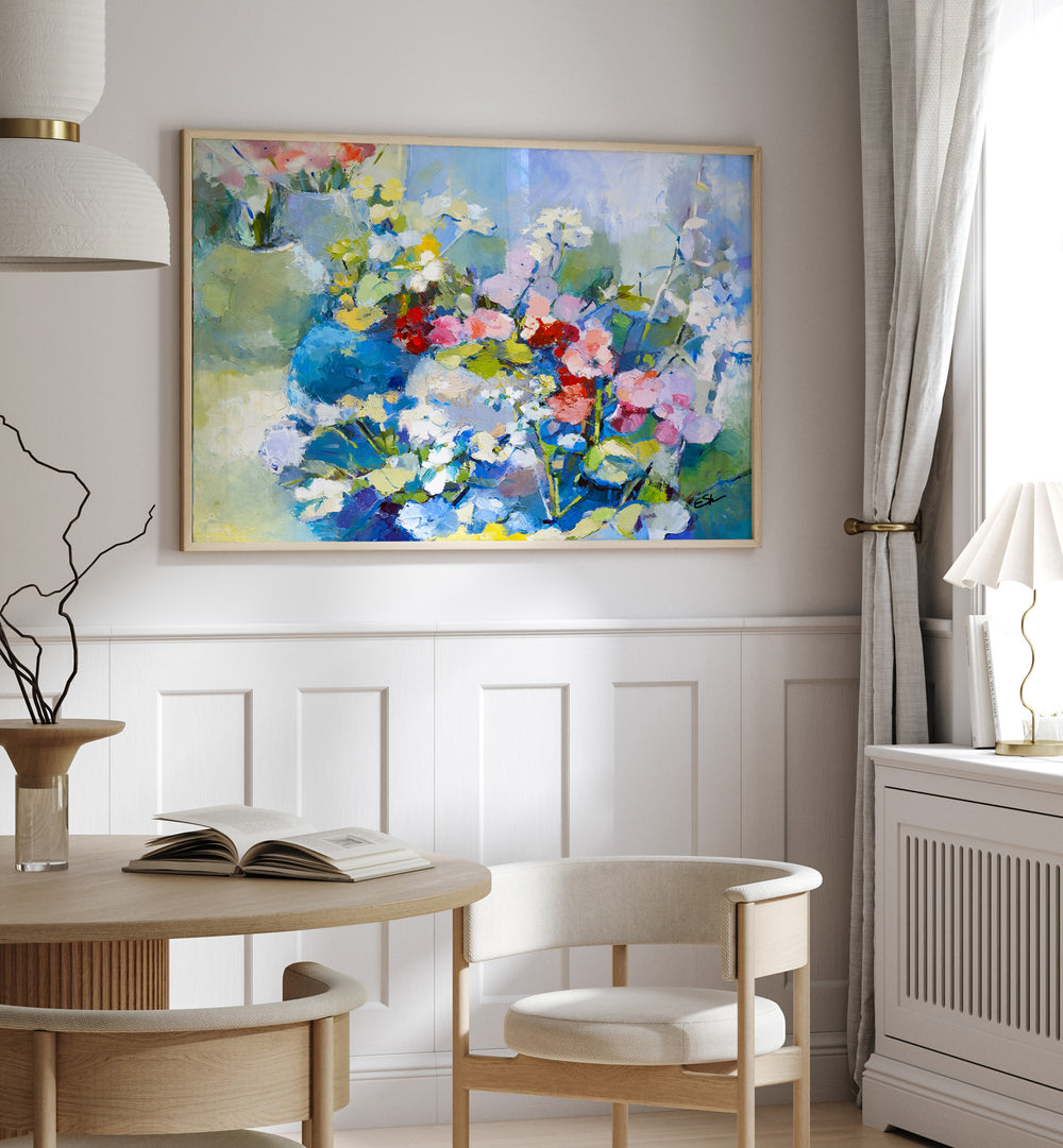 Vibrant WILDFLOWERS, ABSTRACT PAINTINGS enhance any space with a touch of nature's beauty and spring spirit.