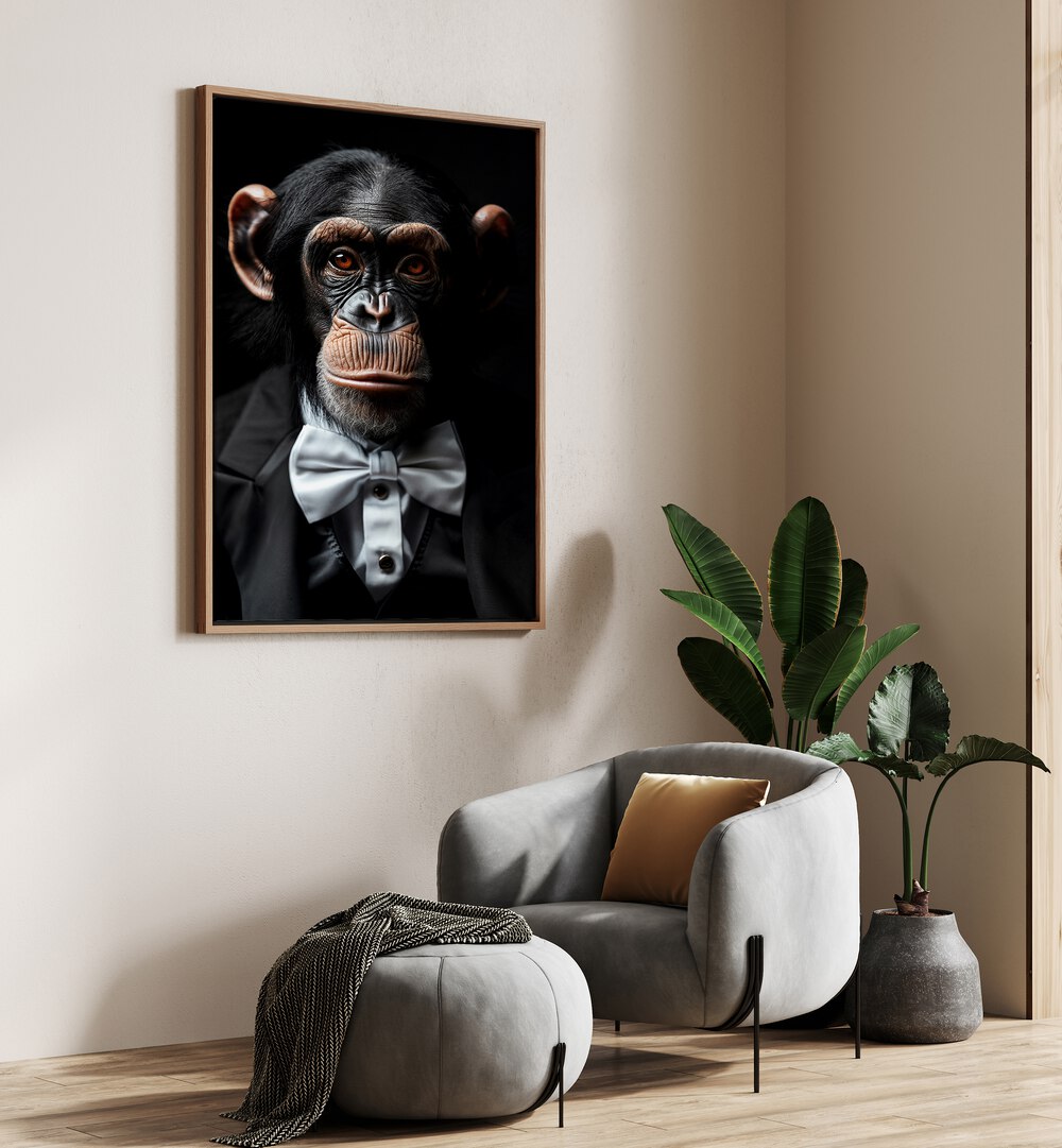 WILD SUITS - CHIMPANZEE , ANIMAL PAINTINGS