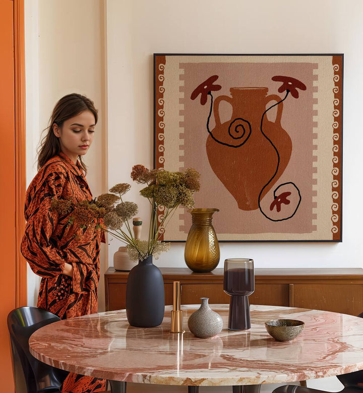 Vibrant OUT OF VASE BLOOMS IX, KITCHEN POSTERS enhances decor with elegance, perfect for modern living spaces.