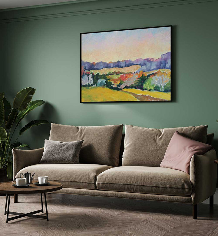 COVERED BRIDGE ROAD , LANDSCAPE PAINTINGS