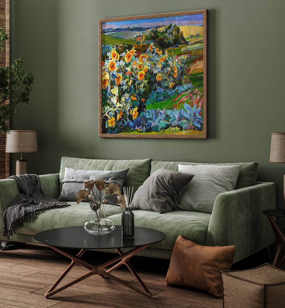 Brighten your space with SUNFLOWERS, FLORAL FLOWER PAINTINGS that add warmth and positivity to any decor.