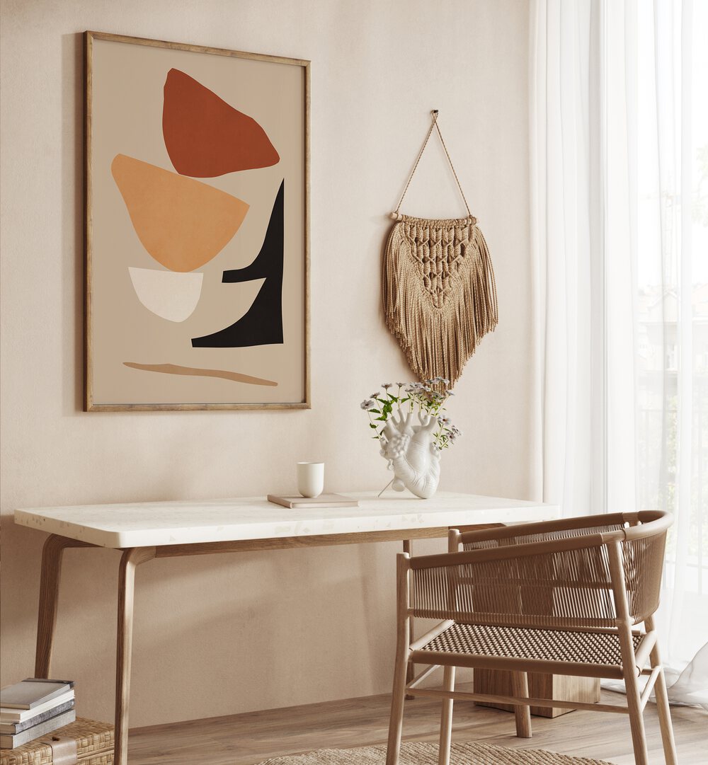 Stylish room featuring EXPRESSIVE XI, GEOMETRIC ART PRINTS, perfect for enhancing creative spaces and inspiration.