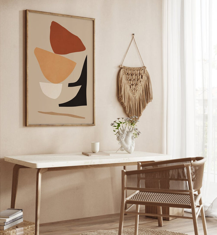 Stylish room featuring EXPRESSIVE XI, GEOMETRIC ART PRINTS, perfect for enhancing creative spaces and inspiration.