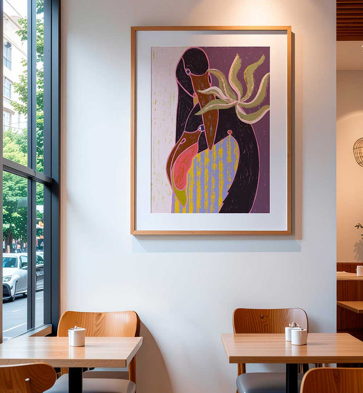 FLAMINGO HARP DUET , ANIMAL PAINTINGS