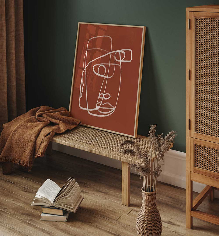 LINE ART TERRACOTTA II , LINE ART PAINTINGS