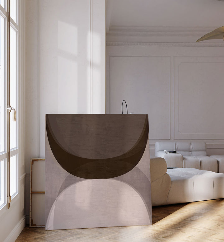 Elevate your decor with the MODERN MOCHA II, GEOMETRIC ART PRINTS—perfect for contemporary living spaces.